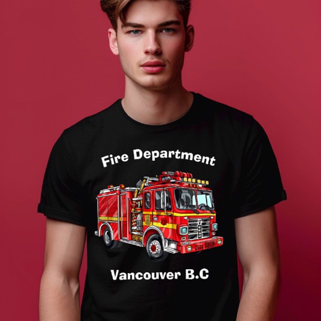 Colourful classic fire truck ready to go! T-Shirt (Creator Uploaded)