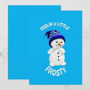 Colourful Classic Frosty Christmas Holiday Card