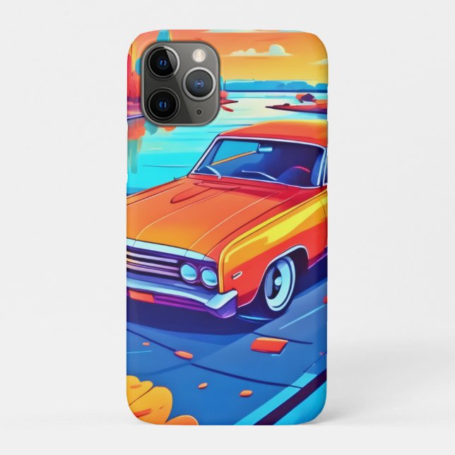 Colourful Classic Ride Design Case-Mate iPhone Case (Back)