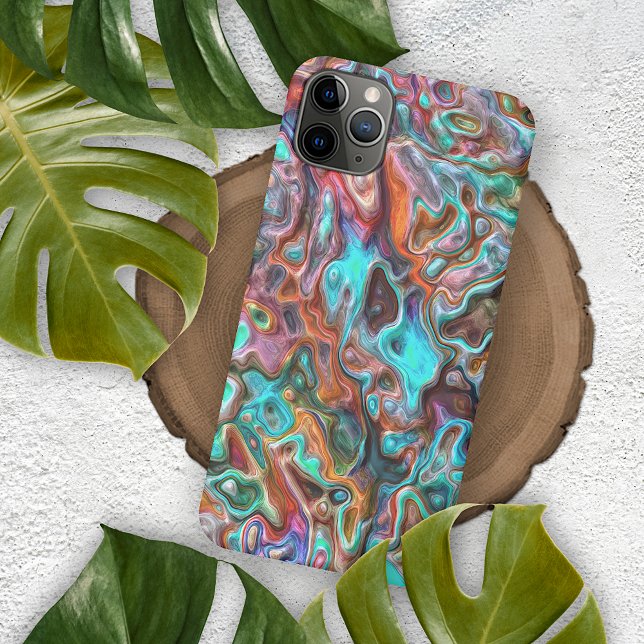 Colourful Classy Fun Paint Blur Waves Art Pattern iPhone Case (Creator Uploaded)