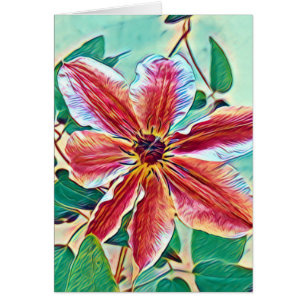 Colourful Clematis Art