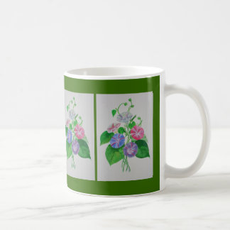 Colourful Climbing Morning Glory Botanical Art Coffee Mug