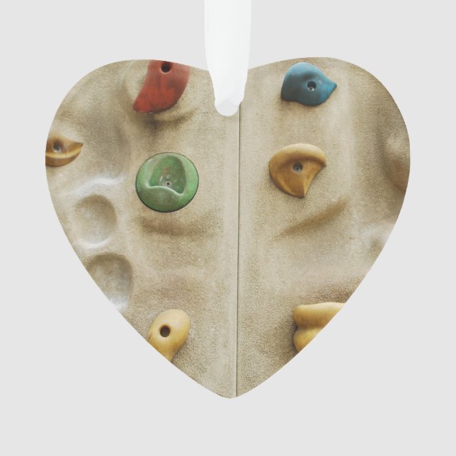 Colourful Climbing Wall Rocks Ornament (Front)