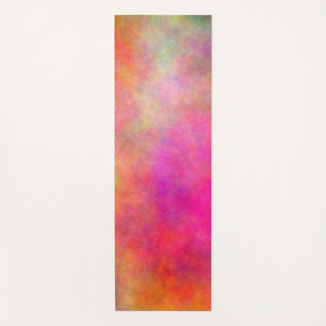 Colourful Clouds Abstract Yoga Mat (Front)
