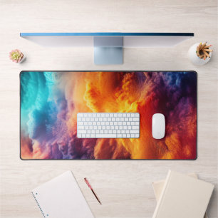 Colourful Clouds Desk Mat