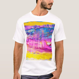 Colourful clouds macro, ink splatter. T-Shirt