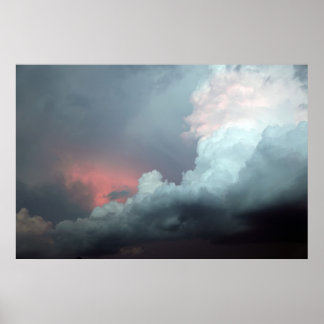 Colourful clouds poster