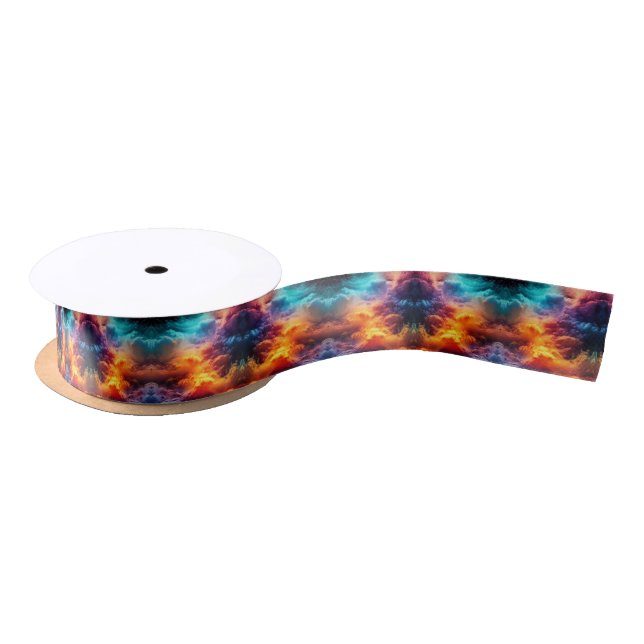 Colourful Clouds Satin Ribbon (Spool)