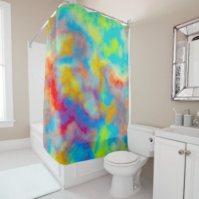 Colourful clouds  shower curtain (In Situ)