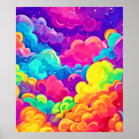 Colourful Cloudscape Art