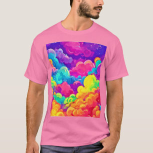 Colourful Cloudscape Art T-Shirt