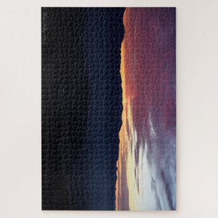Colourful cloudy sunset puzzle