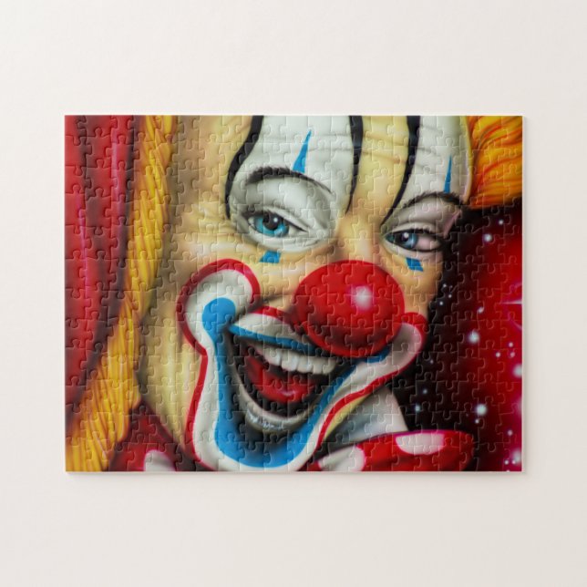 Colourful Clown Face Jigsaw Puzzle (Horizontal)