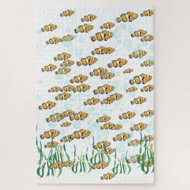 Colourful Clown Fish Challenging Fun Giant Jigsaw Puzzle (Vertical)