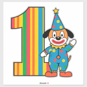 Colourful Clown With Rainbow Number