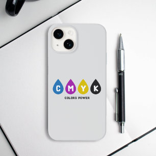 Colourful CMYK Ink Drops Phone Case