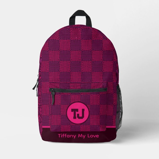 Colourful Coach Travel Girls Backpack (Front)