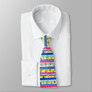 Colourful Coastal Sea Life Pattern (7) Tie