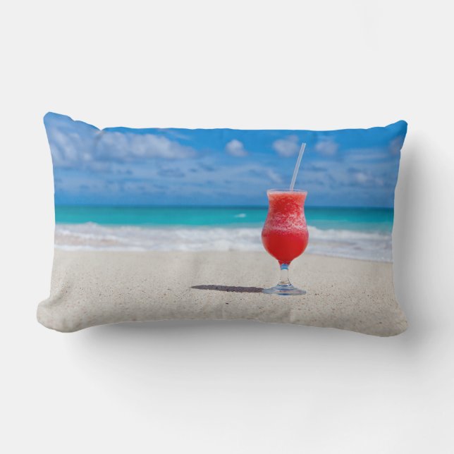 Colourful Cocktail in Paradise Lumbar Cushion (Front)