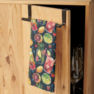 Colourful Cocktails Tea Towel