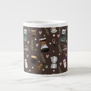 Colourful Coffee Maker Pattern Large Coffee Mug