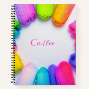 colourful coffee notebook