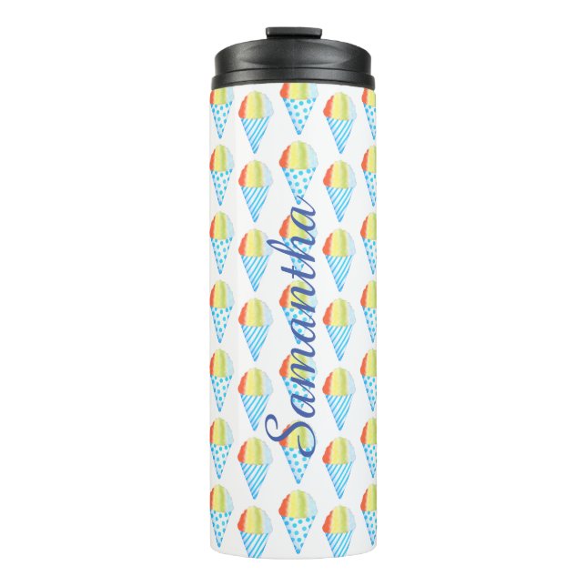 Colourful Cold Cone Dessert Thermal Tumbler (Front)