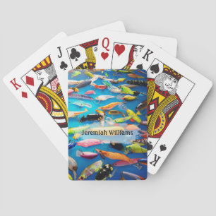 Colourful Collection of Fishing Lures - Personalis Playing Cards