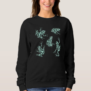 Colourful Collection Of Frogs Frog Animal Graphi Sweatshirt
