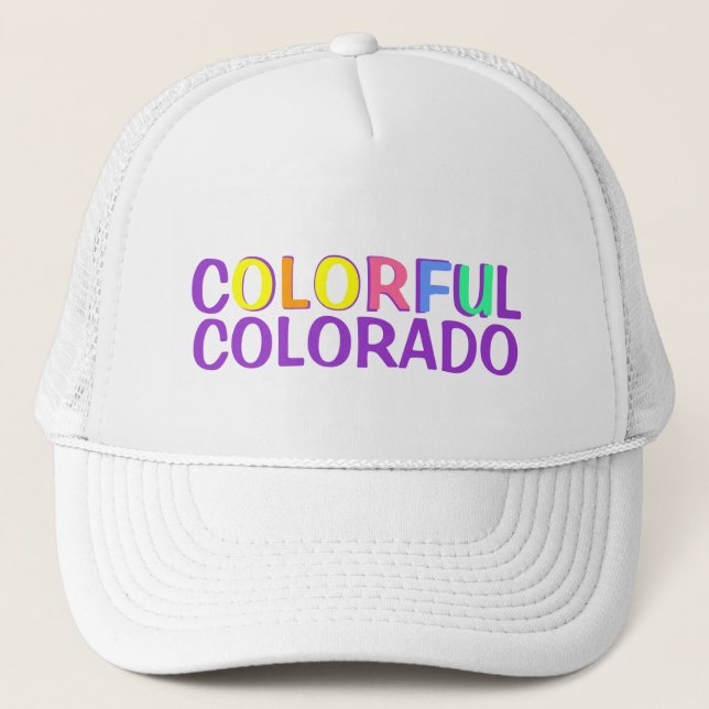 Colourful Colorado colours simple hat (Front)
