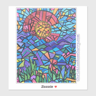 Colourful Colorado Landscape Mosaic Artwork