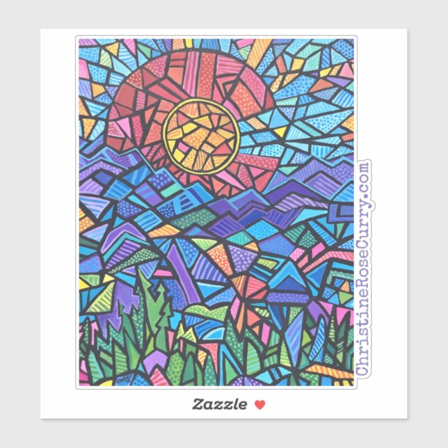 Colourful Colorado Landscape Mosaic Artwork (Sheet)