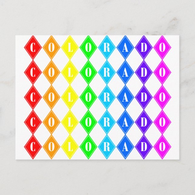 colourful colorado. postcard (Front)