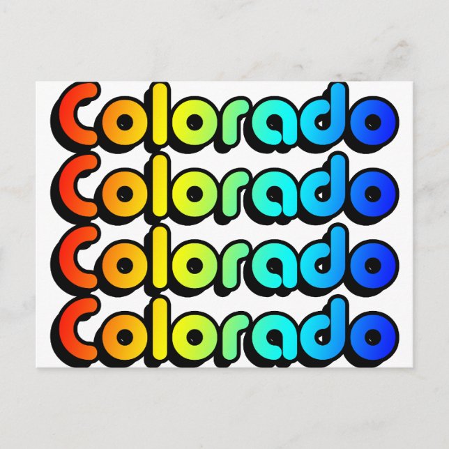 colourful colorado. postcard (Front)