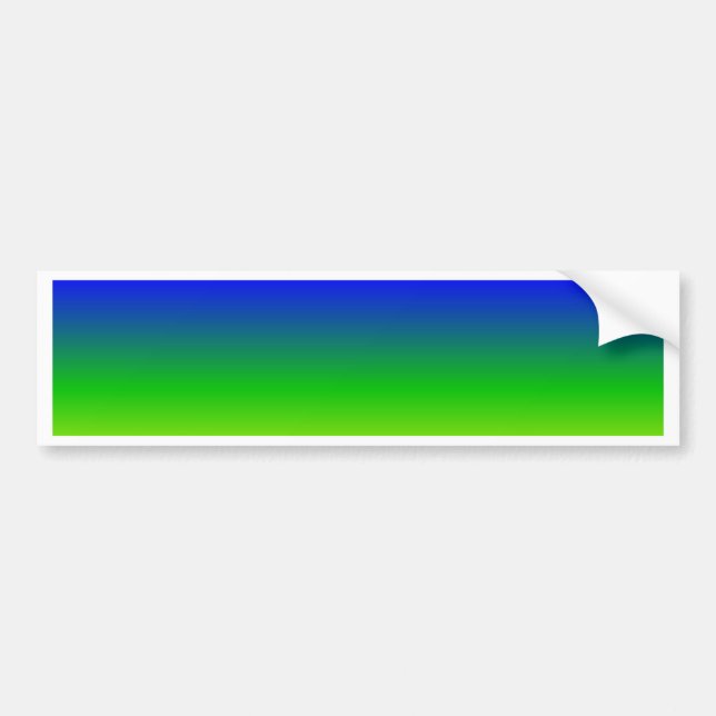 Colourful Colour Customised Designer Bumper Sticker (Front)
