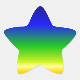 Colourful Colour Customised Designer Star Sticker