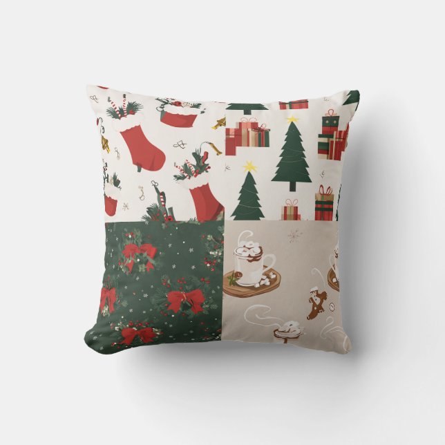 colourful colours and various Christmas products Cushion (Front)