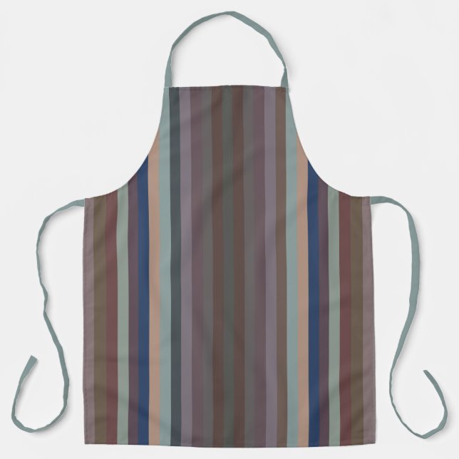 Colourful Colours Of The Year Vertical Stripes  Apron (Front)