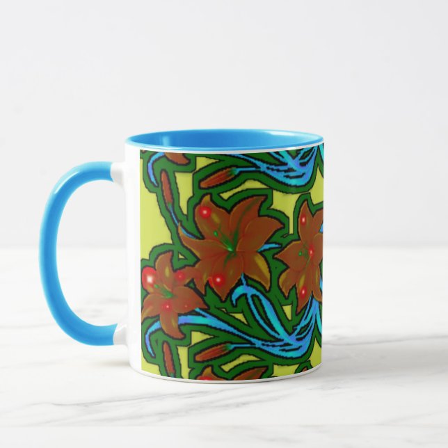 colourful combo mug, 3D digital design mug, perfec Mug (Left)