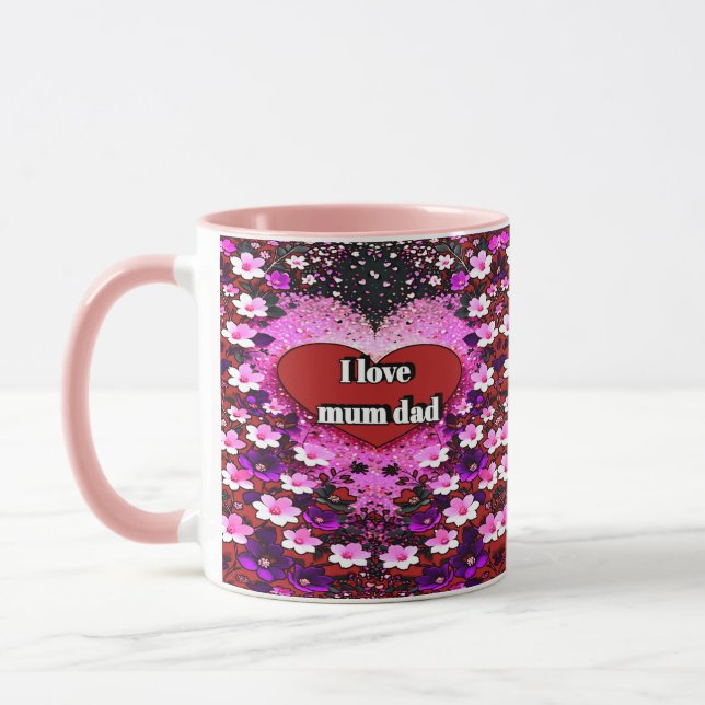 colourful combo mug, 3D digital design mug, perfec Mug (Left)