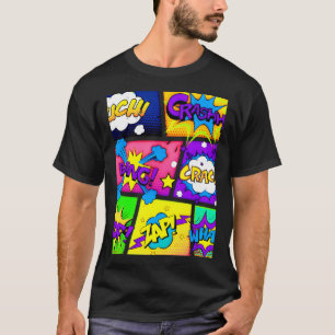 Colourful Comic Book Panels T-Shirt
