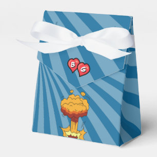 Colourful Comic Book Pop Art Wedding Favour Box