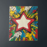 Colourful Comic Pop Art Starburst Explosion Tapestry<br><div class="desc">This vibrant comic-style tapestry features a bold starburst explosion in classic pop art fashion. With bright, saturated colours and dynamic energy, it captures the retro feel of vintage comics. The explosive star shape at the centre radiates with bold lines and a playful colour palette, making it perfect for energetic and...</div>