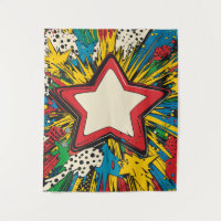 Colourful Comic Pop Art Starburst Explosion