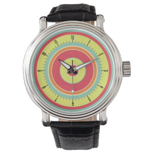 Colourful Concentric Circles 01 Watch