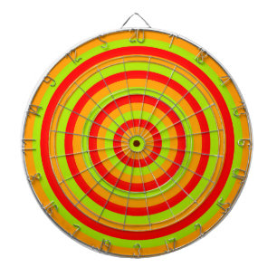 Colourful Concentric Circles Dartboard