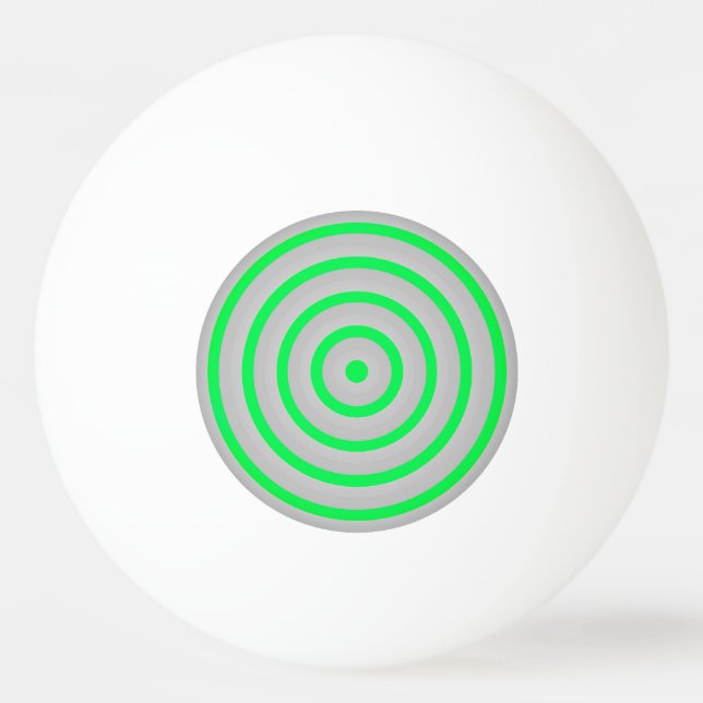 Colourful Concentric Circles Ping Pong Ball (Front)