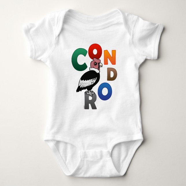 Colourful Condor Baby Bodysuit (Front)