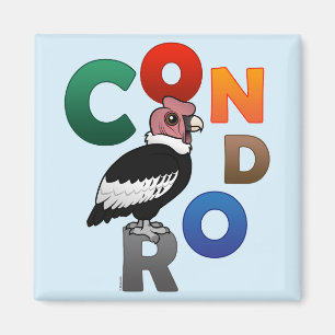 Colourful Condor Magnet