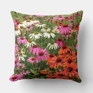 Colourful Coneflowers Cushion